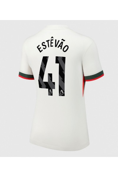 Chelsea Estevao Willian #41 Jalkapallovaatteet Naisten Vieraspaita 2025-26 Lyhythihainen Chelsea Estevao Willian #41 Jalkapallovaatteet Naisten Vieraspaita 2025-26 Lyhythihainen